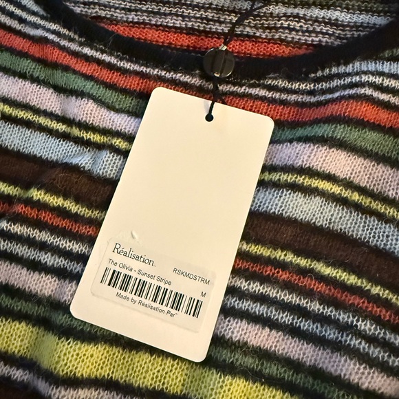 Réalisation Par The Olivia Knit Dress in Sunset Stripe NWT - Picture 7 of 7